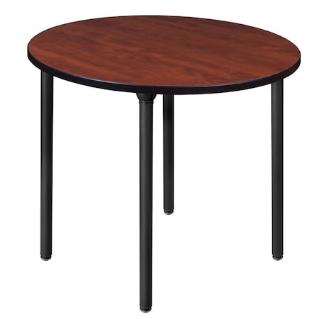 Regency Kee Folding Tables, 42 W, 42 L, 29 H, Wood, Metal Top, Cherry TBF42RNDCHBK
